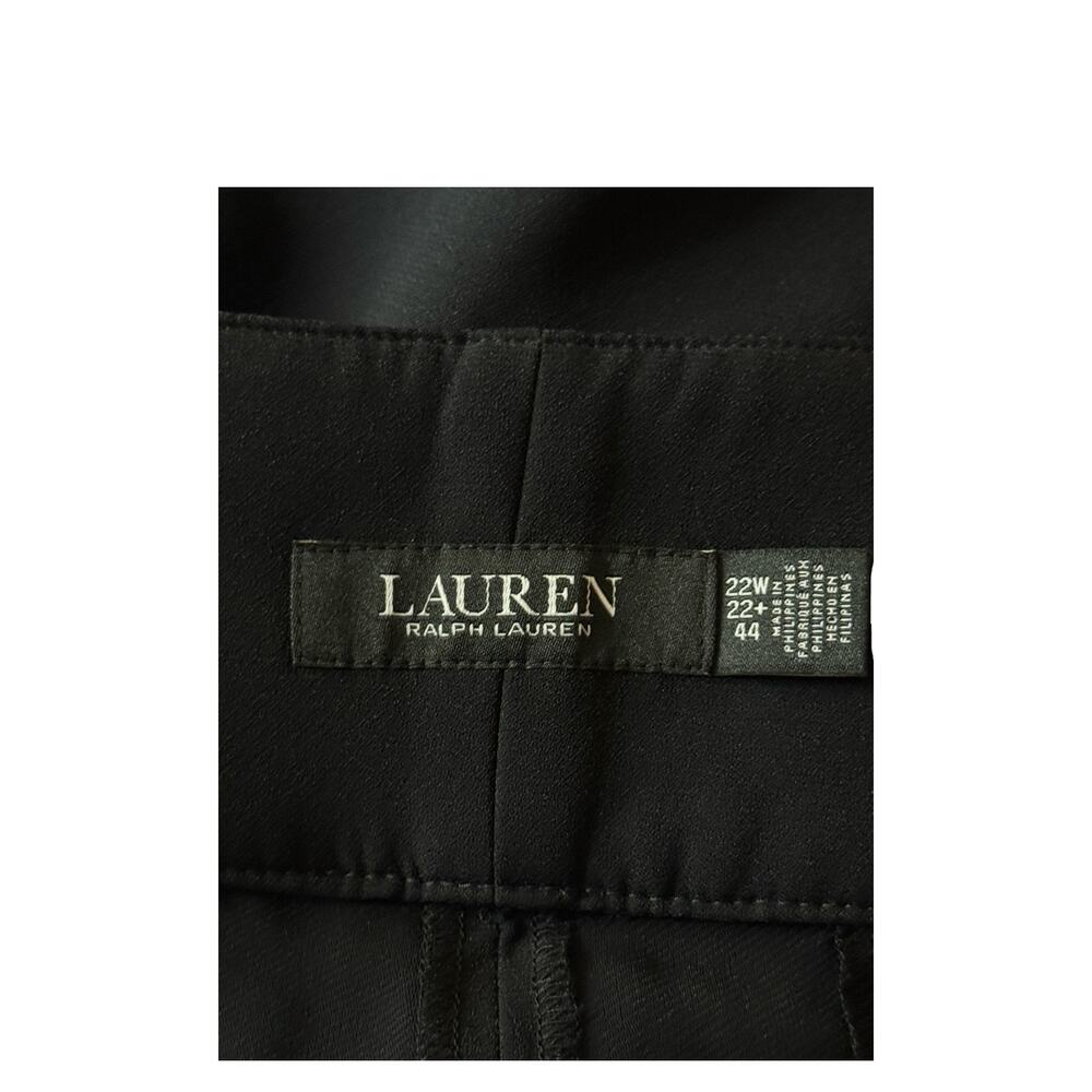 Lauren Ralph Lauren Georgette Pleated side tie shorts black size 22W - Picture 4 of 8